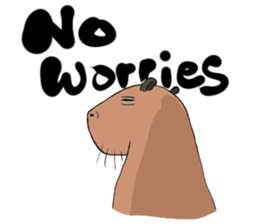 Capybara and friends English ver. sticker #6715925