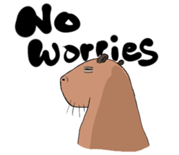 Capybara and friends English ver. sticker #6715925