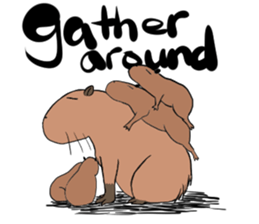 Capybara and friends English ver. sticker #6715927