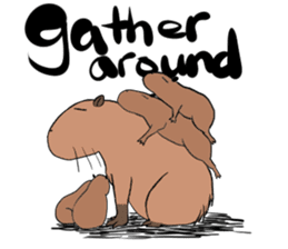 Capybara and friends English ver. sticker #6715927