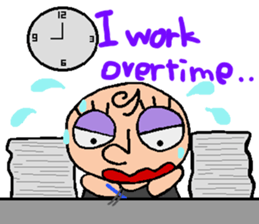 Working Hana (English ver) sticker #6716068