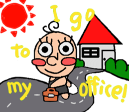 Working Hana (English ver) sticker #6716069