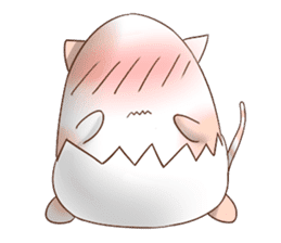 Colorful Eggshell Cat sticker #6717825