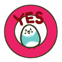 Relaxed parakeet 2 sticker #6718088