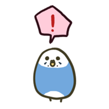 Relaxed parakeet 2 sticker #6718116