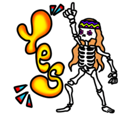 Hippie Skull sticker #6718612