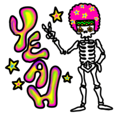 Hippie Skull sticker #6718614