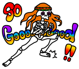 Hippie Skull sticker #6718615