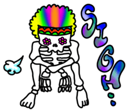 Hippie Skull sticker #6718628