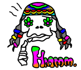 Hippie Skull sticker #6718637