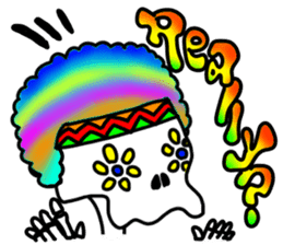 Hippie Skull sticker #6718638