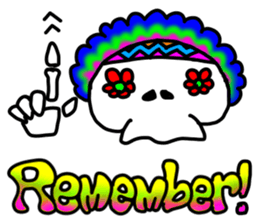 Hippie Skull sticker #6718641