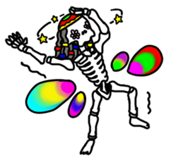 Hippie Skull sticker #6718646