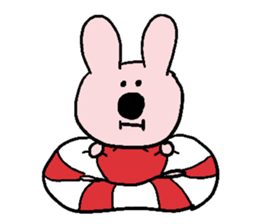 SwimmingRingRabbit sticker #6718649