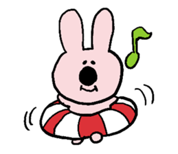 SwimmingRingRabbit sticker #6718658