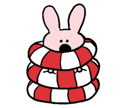 SwimmingRingRabbit sticker #6718666