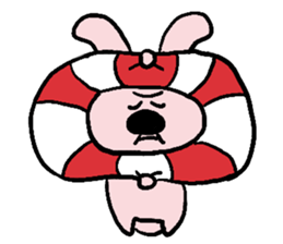 SwimmingRingRabbit sticker #6718671