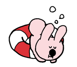 SwimmingRingRabbit sticker #6718677