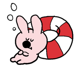 SwimmingRingRabbit sticker #6718679