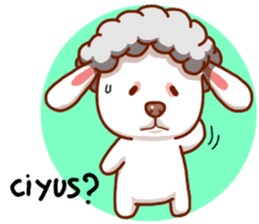 Yandee cute sheep sticker #6719618