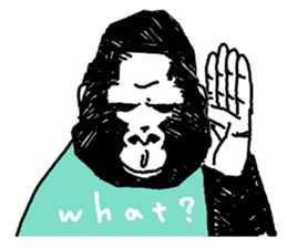 THE SILENT GORILLA sticker #6719932