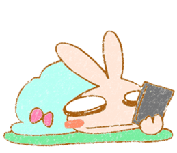Cheerful rabbit MIMIMI sticker #6720932