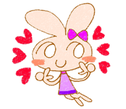Cheerful rabbit MIMIMI sticker #6720936