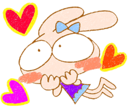 Cheerful rabbit MIMIMI sticker #6720937
