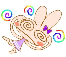 Cheerful rabbit MIMIMI sticker #6720938