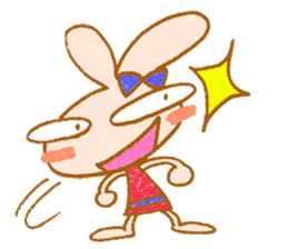 Cheerful rabbit MIMIMI sticker #6720941