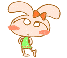 Cheerful rabbit MIMIMI sticker #6720943