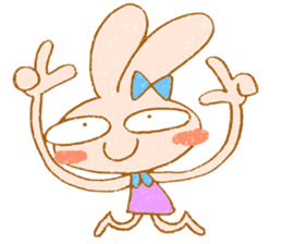 Cheerful rabbit MIMIMI sticker #6720944