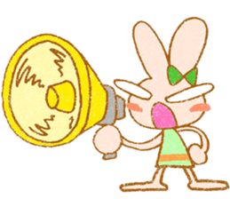 Cheerful rabbit MIMIMI sticker #6720946