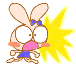 Cheerful rabbit MIMIMI sticker #6720948