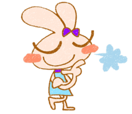 Cheerful rabbit MIMIMI sticker #6720949