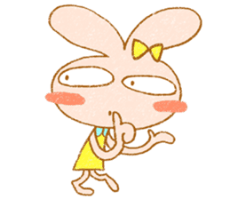 Cheerful rabbit MIMIMI sticker #6720951