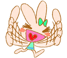 Cheerful rabbit MIMIMI sticker #6720952