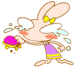 Cheerful rabbit MIMIMI sticker #6720954