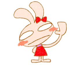 Cheerful rabbit MIMIMI sticker #6720959