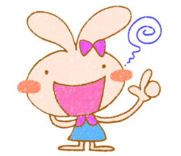 Cheerful rabbit MIMIMI sticker #6720961