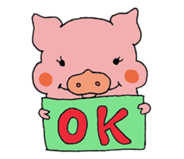 The chewy piglet sticker #6721200