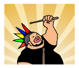 A passionate man D (NO WORDS) sticker #6721608