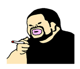 A passionate man D (NO WORDS) sticker #6721612