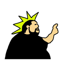 A passionate man D (NO WORDS) sticker #6721630