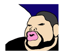 A passionate man D (NO WORDS) sticker #6721634