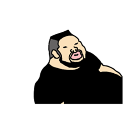 A passionate man D (NO WORDS) sticker #6721636