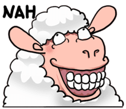 Yanda odd sheep sticker #6723006