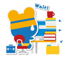 Summer Bear Cool Biz.+e sticker #6723295