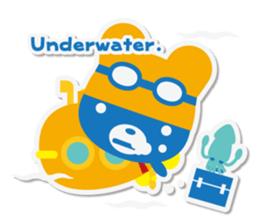 Summer Bear Cool Biz.+e sticker #6723311