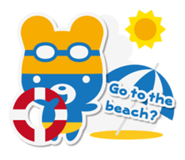 Summer Bear Cool Biz.+e sticker #6723316